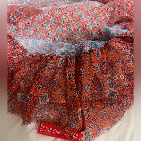 BRAND NEW - REBECCA TAYLOR Silk Floral Off The Shoulder Amanda Tiered Dress - Picture 4 of 7